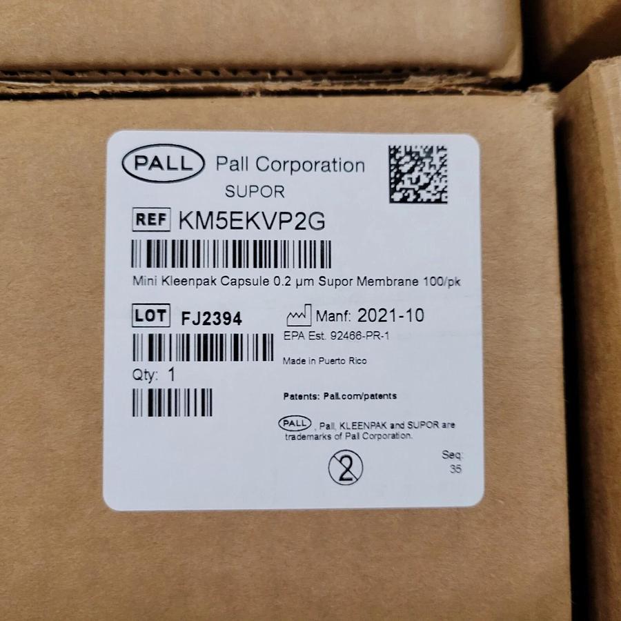100 PK PALL KM5EKVP2G Supor  membrane in Mini Kleenpak™ capsules, 0.2 µm
