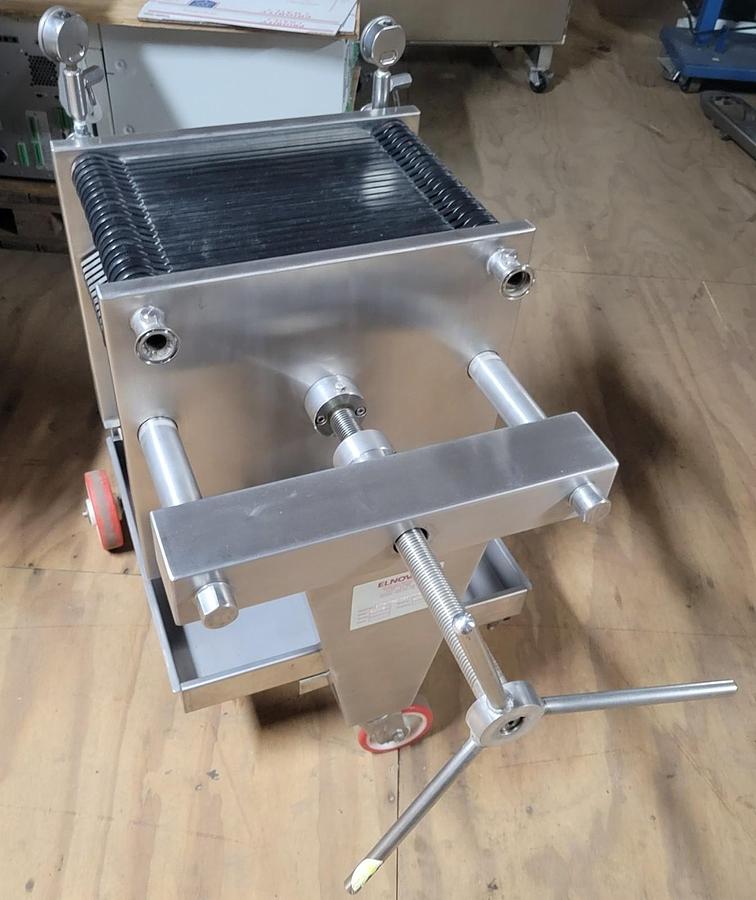 Used Elnova FP40 Plate Filter Press Stainless Steel FP4020