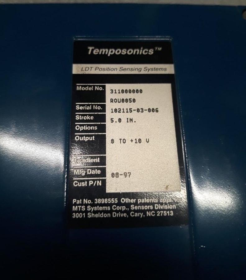 Used New, Temposonics, 311000000, RBU0050, LDT Position Sensing Systems .