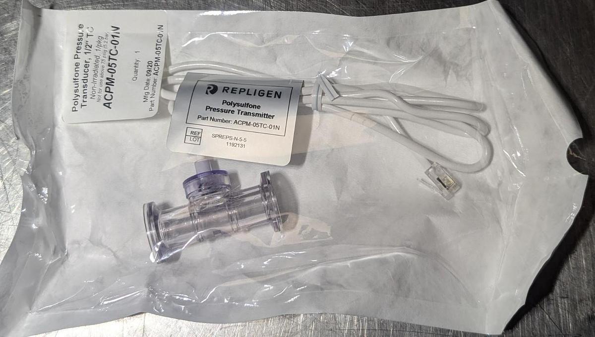 Repligen Polysulfone Pressure Transducer ACPM-05TC-01N , 1/2" TC  Non-Irradiated