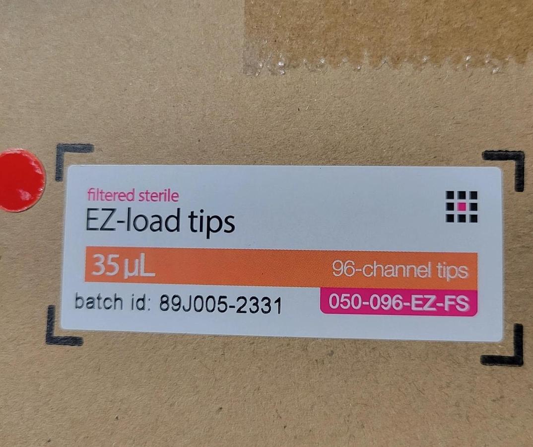 Apricot Designs 35uL EZ-Load Pipet Tips 050-096-EZ-FS, 96 channel tips