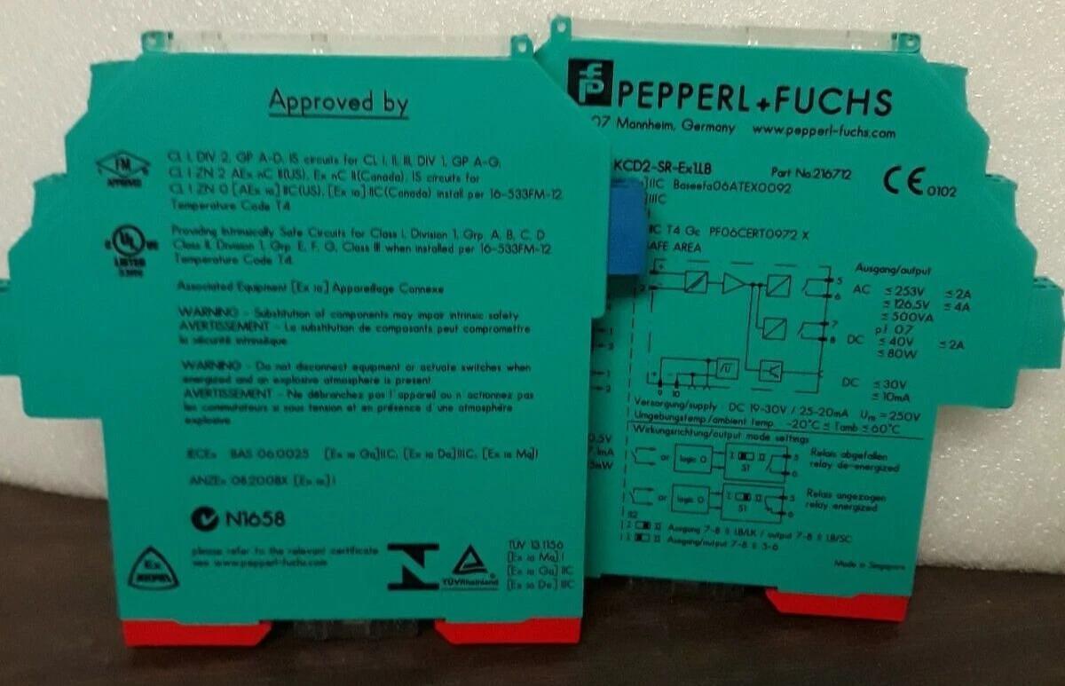 Used Lot of 2  Pepperl+Fuchs  KCD2-SR-Ex1.LB , 216712