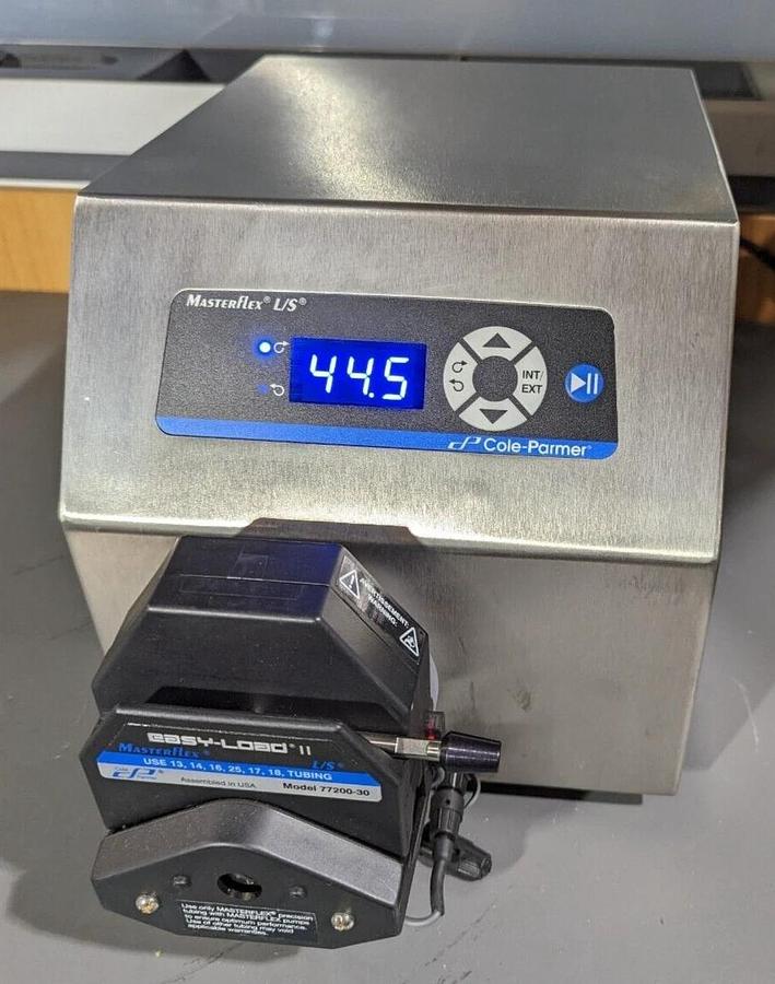 Used Cole-Parmer Masterflex L/S 07528-45 stainless steel Peristaltic Pump w/77200-30