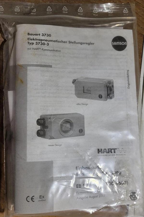 4" TI-Grade 7,  Samson VETEC type 82.7 rotary plug valve with actuator