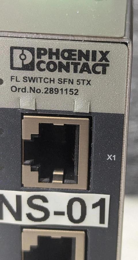 Used Phoenix Contact FL Switch SFN 5TX  2891152 Industrial Ethernet Switch Module