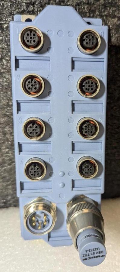 Used Turck JBBS-57-E812  DeviceNet. Hub 8  Connector Ports