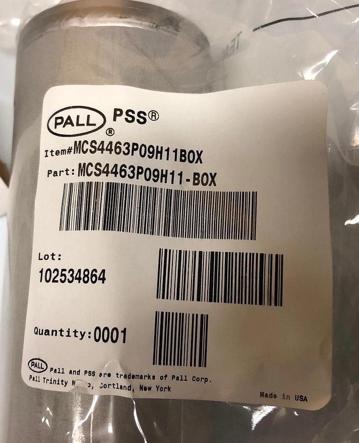 PALL PSS® Porous Metal Filter Cartridge MCS4463P09H11BOX