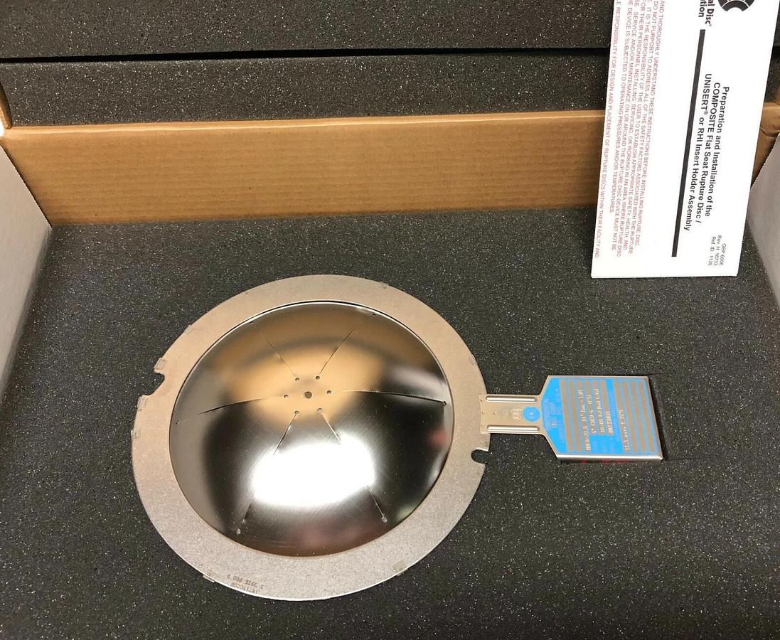 Continental Rupture Disc 6" CDCV-G (FS), 11.1 psig @ 72 Deg. F, 316-Teflon-HAST