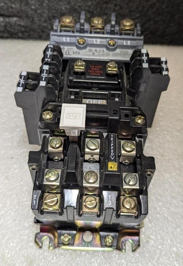 Size 1  Allen Bradley 509-BOD W/ 595-AB ,595-A , 42185-800-01 Auxiliary Contact