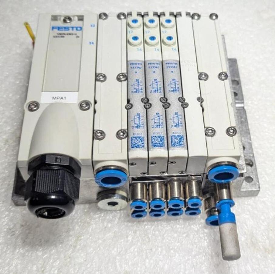 Used Festo VMPA-KMS-H  Manifold VMPA1-MPM-EMM-8 , i Valves  MPA-MPM-VI