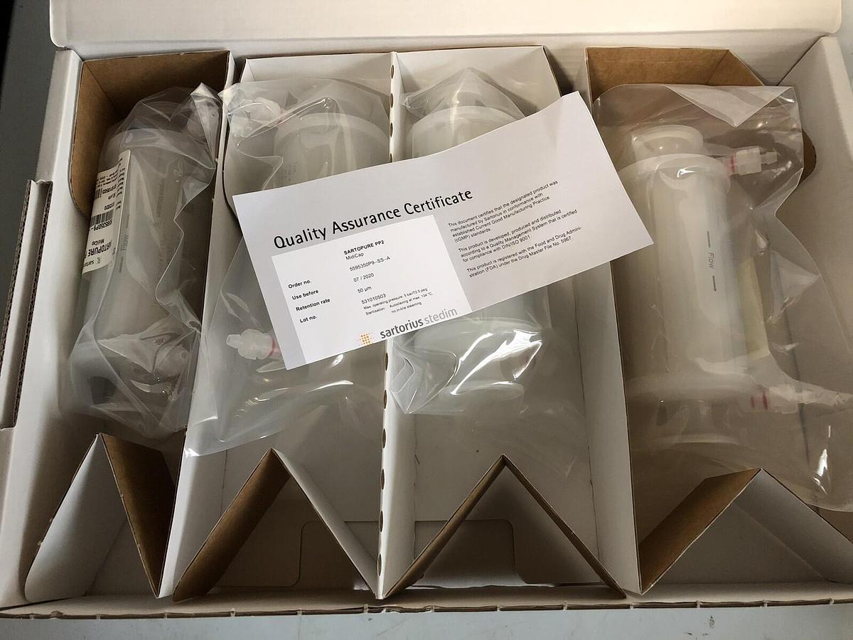 Used Sartorius Stedim SARTOPURE PP2 50um MIDICAPS (4 In Box As Shown In Pictures)