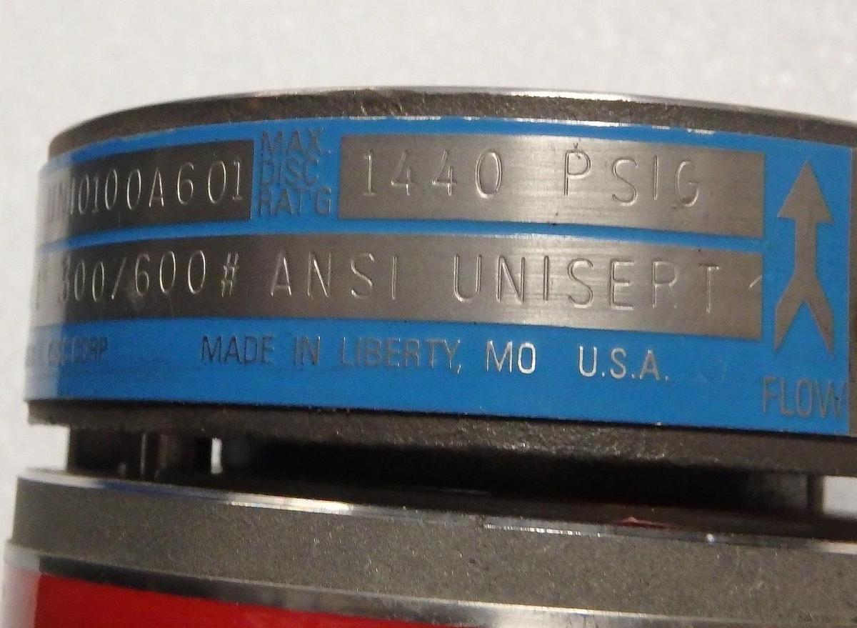 Continental Rupture Disc Holder 1" Unisert Hastalloy/stainless steel UNI0100A601