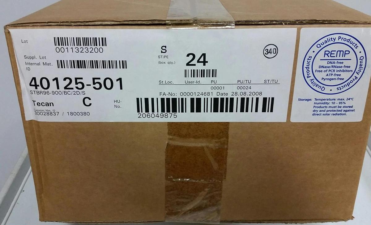 Used 40125-501 Nexus REMP 96-Way 2D Barcode Heat Seal Microtubes & Racks, STBR96-900