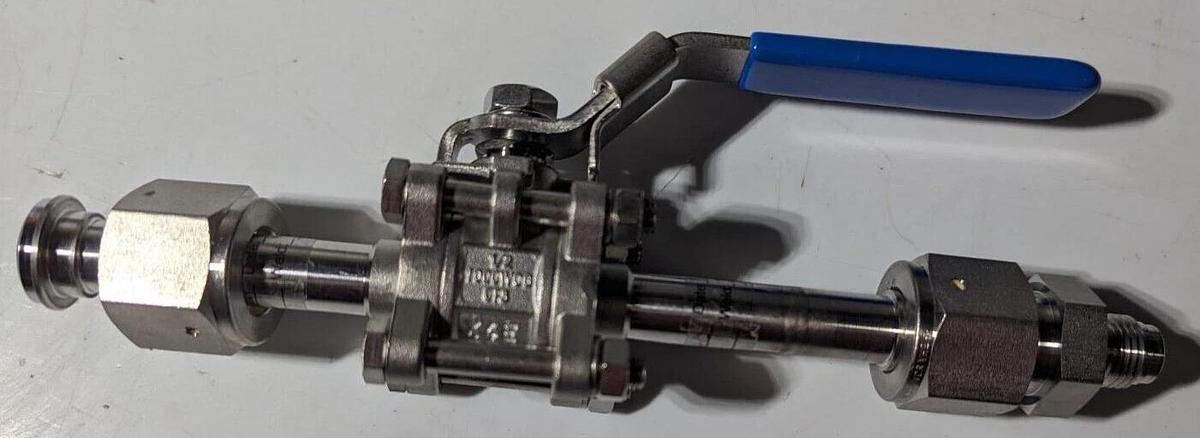Evans Stainless Ball Valve 1000WOG  CF8 1/2 with VCR