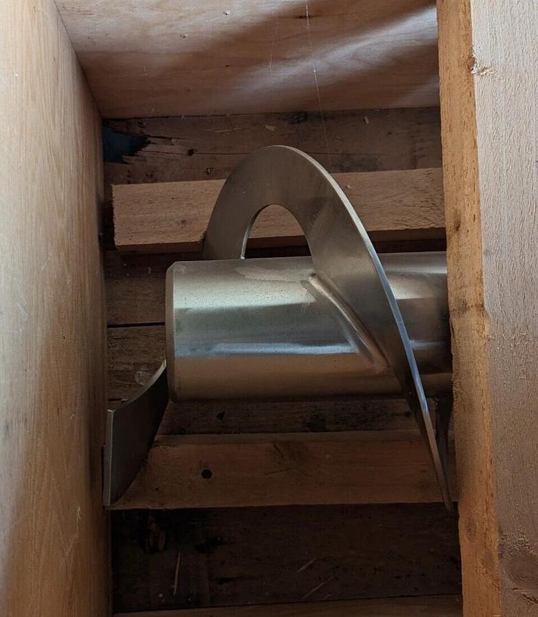 Bolz-Summix mixing screw 6' long, 14" diam.  stainless steel