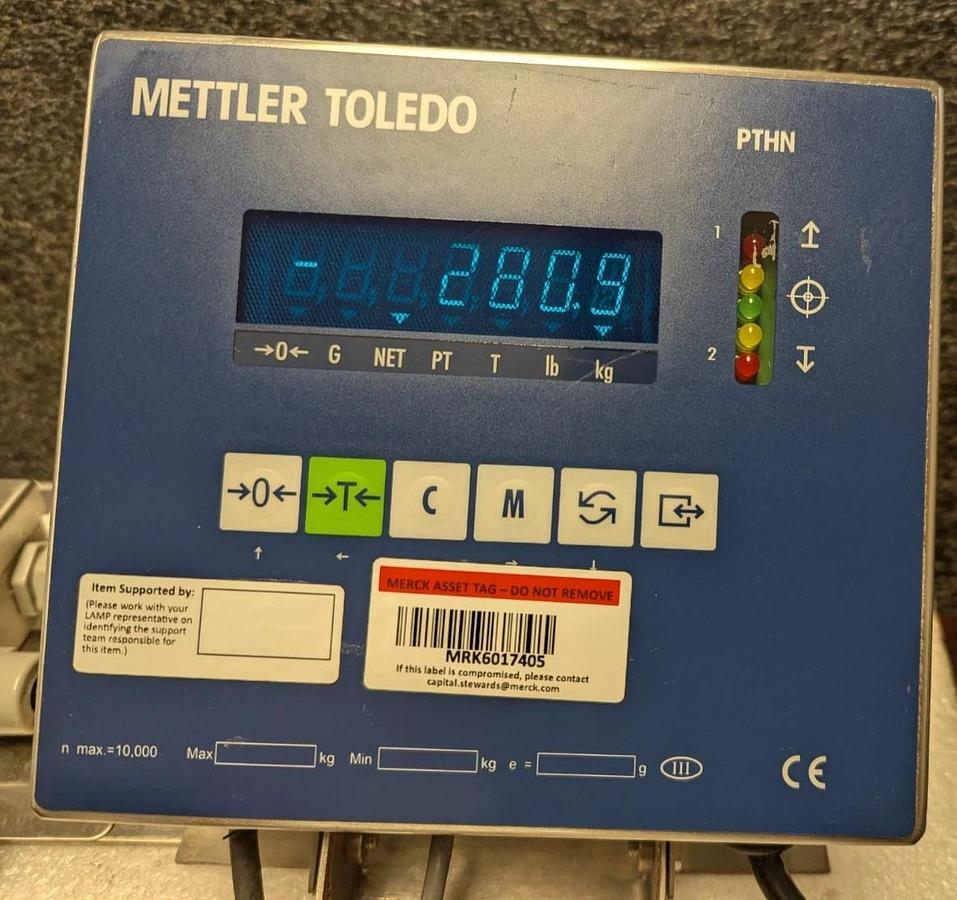 Used Mettler Toledo Panther  PTHN 1800 00 w/ Flexmount Scale Weigh Module Load 0958