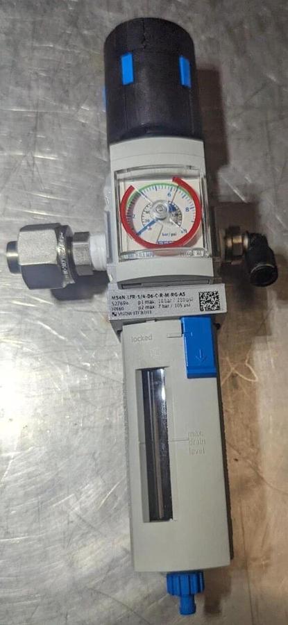 Used Festo Filter Regulator  MS4N-LRF-1/4-D6-C-R-m-RG-AS