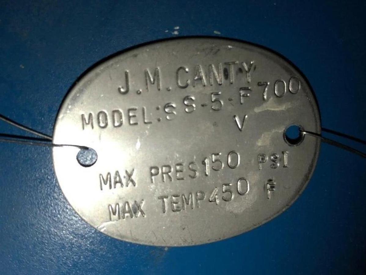 5"  Stainless Steel F700 SIGHT FLOW INDICATOR, JM Canty, 150 psi, 450F