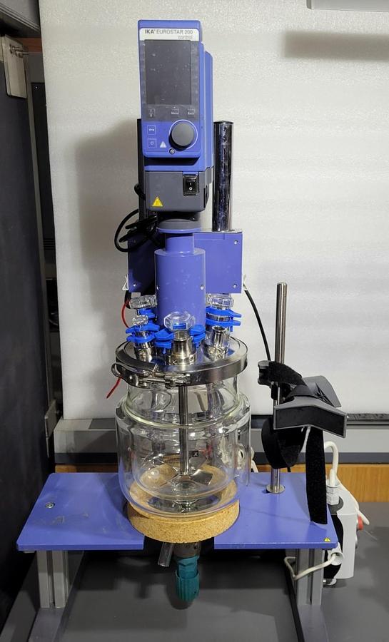 Used Ika jacketed stirred vacuum reactor  system , EUROSTAR 200