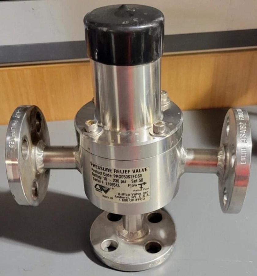 Used Griffco pressure relief valve PRG050S2FOSS