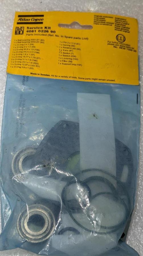 Atlas Copco Service Kit 4081 0226 90  For  EP 12PTS HR