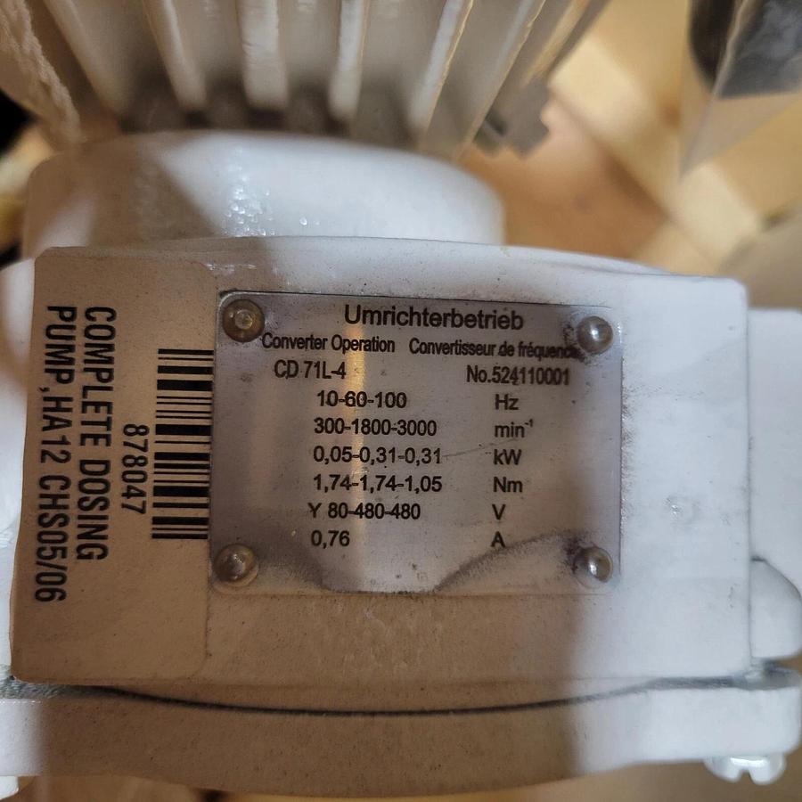 LEWA ECODOS DIAPHRAGM METERING PUMP EEC 0025 S13, vfd compatible