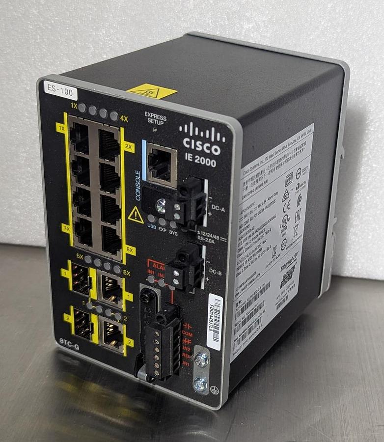 Used Cisco IE-2000 -8TC-G-B V01 Industrial Ethernet Switch