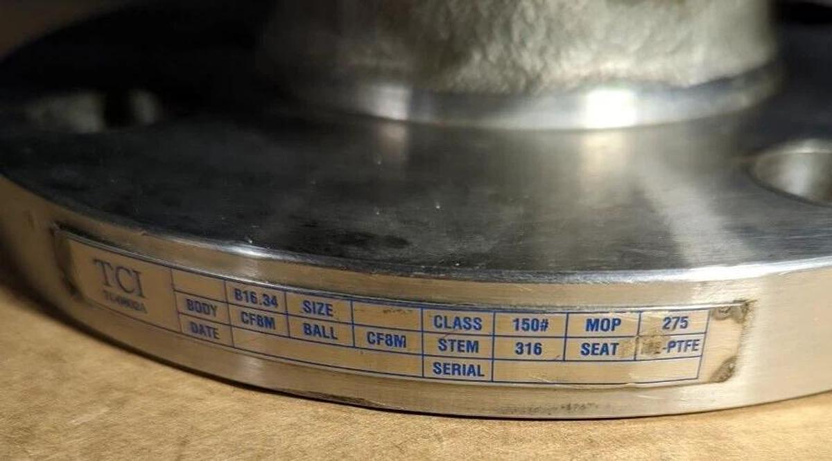 TCI 2 1/2",  3-way full port modulating stainless steel valve TC-0802A