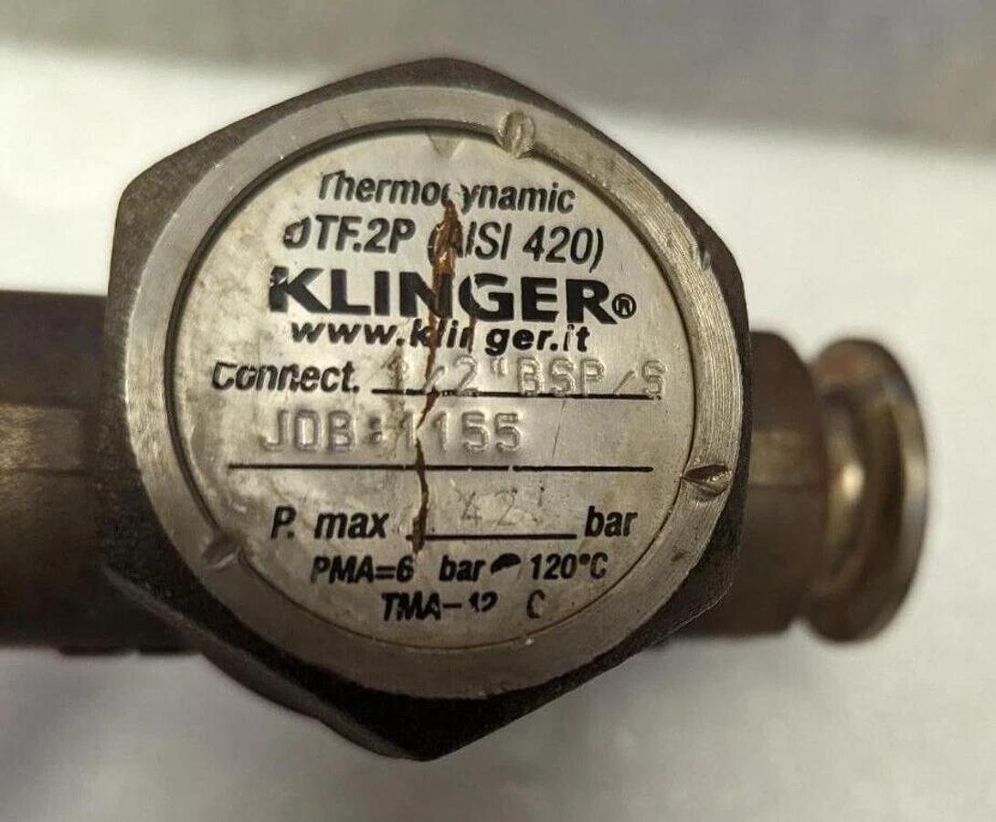 Used Klinger Thermodynamic Steam Trap DTF.2P 1/2" BSP/S