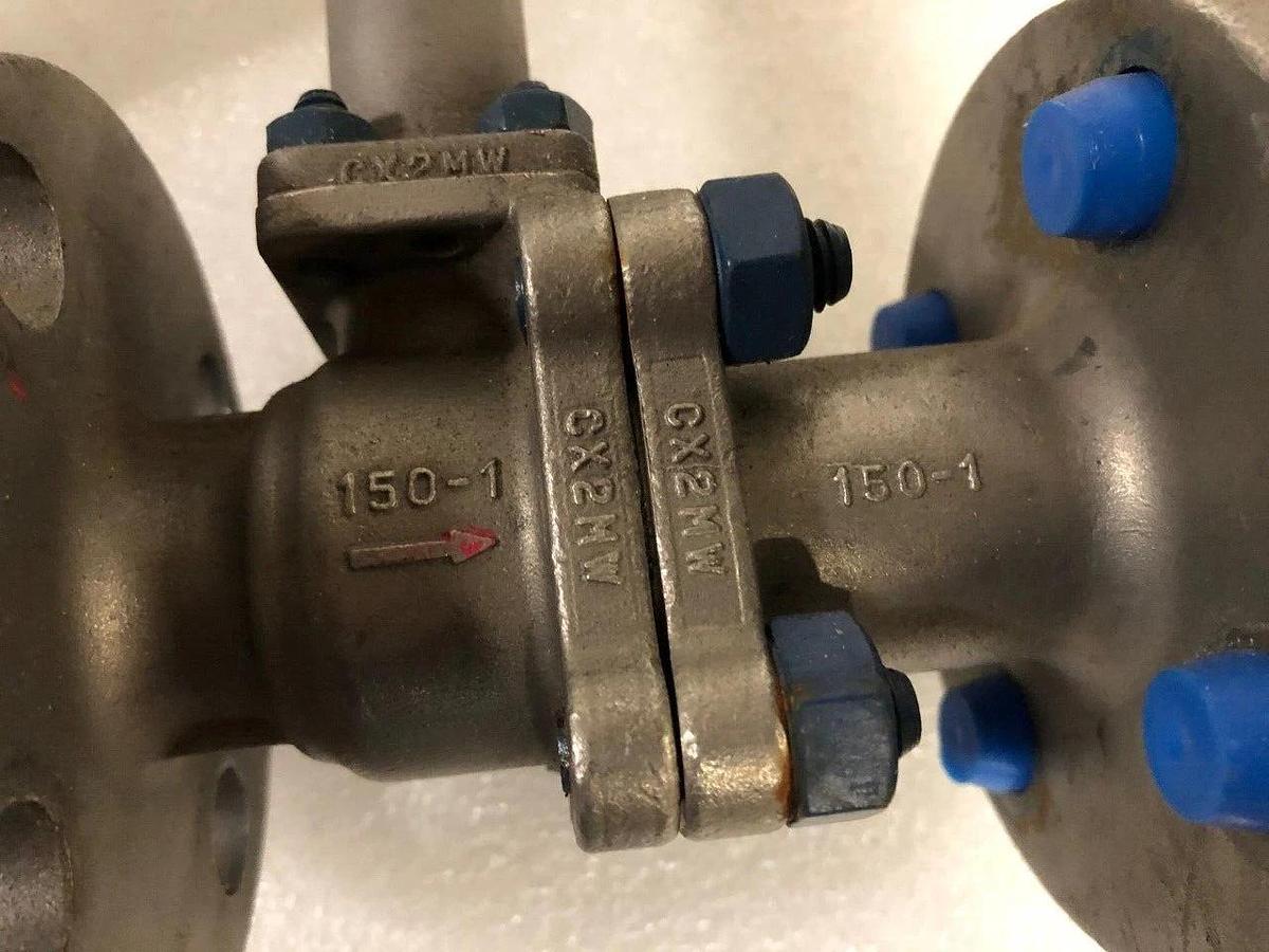 Kinka 1" Hastaloy ball valve class 150 flange, PTFE, 290 psi @ 100 F, D-1BRS-Z