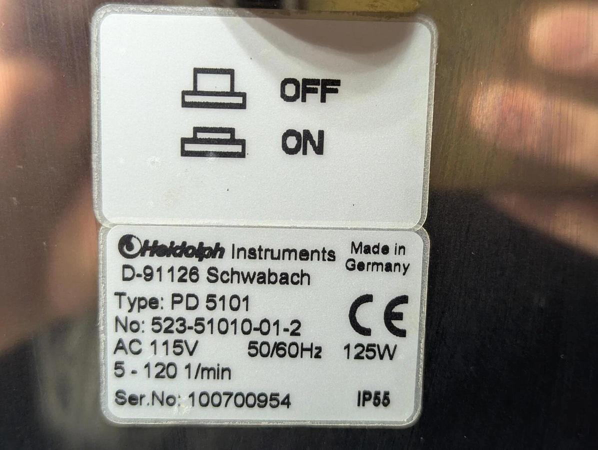 Used Heidolph Peristaltic Pump Drive  5101  Single-Channel Pump Head SP