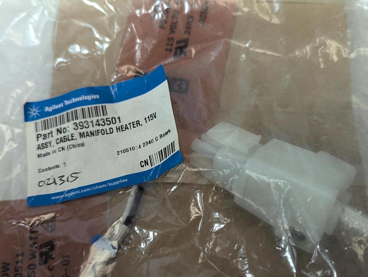 Agilent 393143501  Assy, Cable,Manifold Heater, 115V