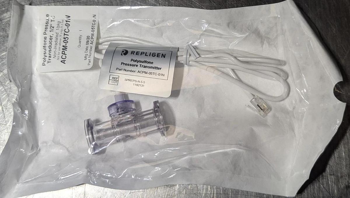Repligen Polysulfone Pressure Transducer ACPM-05TC-01N , 1/2" TC  Non-Irradiated