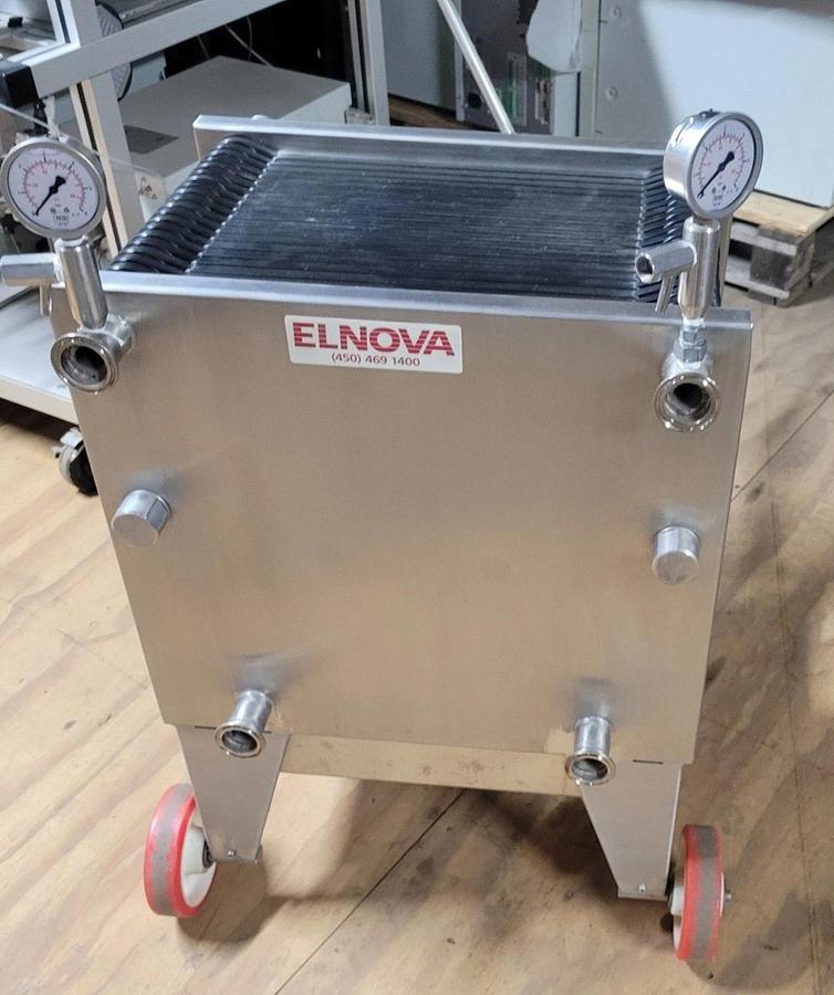 Used Elnova FP40 Plate Filter Press Stainless Steel FP4020