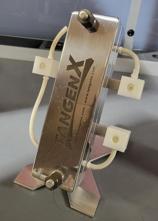 Used REPLIGEN TangenX  Low Holdup Volume Holder LHV TX002 with stand TX013