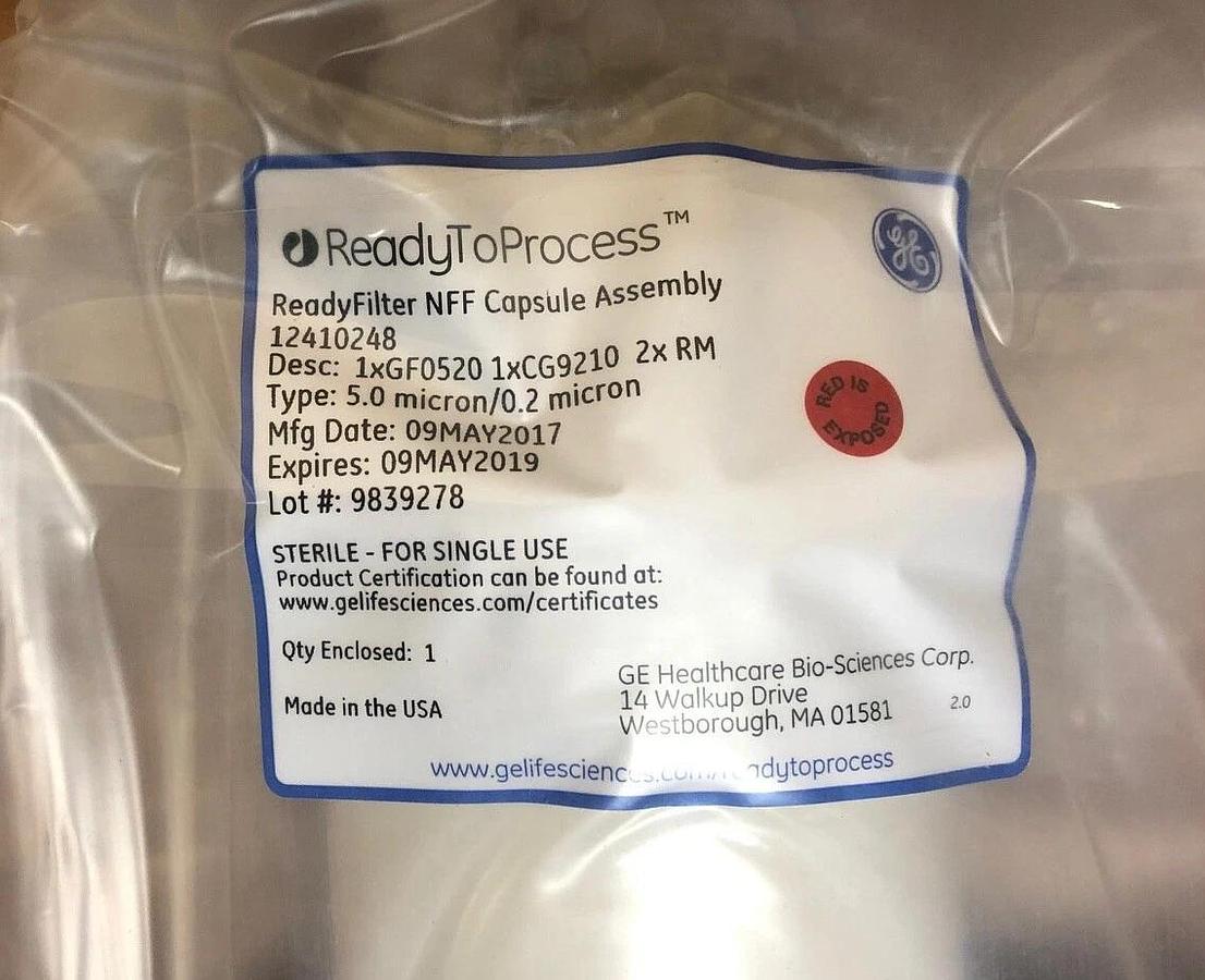 GE Healthcare 12410248 ULTA Prime GF 5 μm 20" capsule filter, CG 0.2 μm 10"