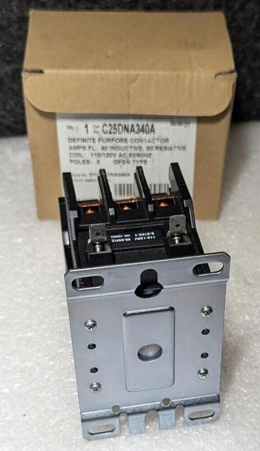 50 amp Eaton C25DNA340A Definite Purpose Contactor  3 Poles