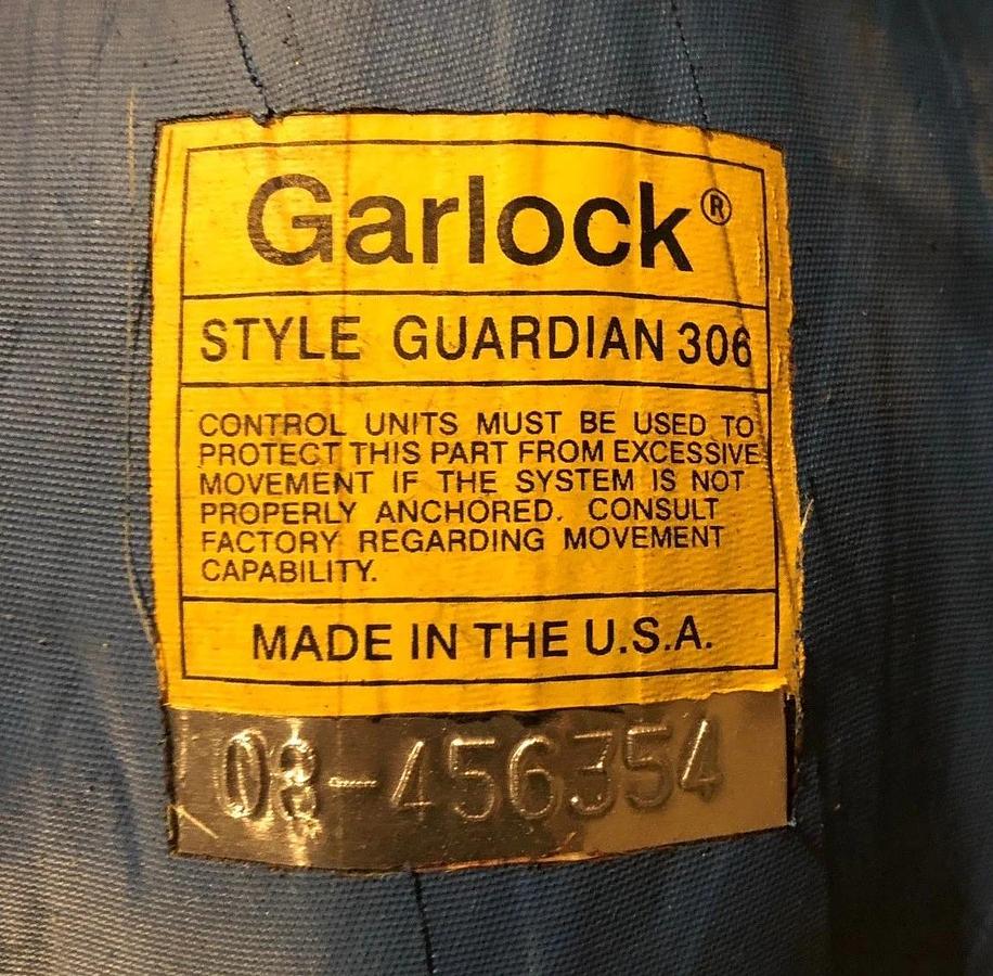 10" GARLOCK G306 E-Z FLO RUBBER EXPANSION JOINT