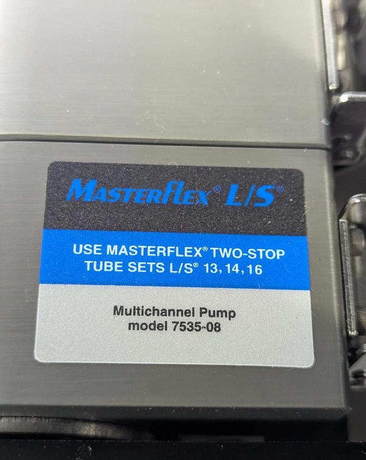 Masterflex L/S 07522-30 Peristaltic Pump w/ Multichannel Pump Head  7535-08