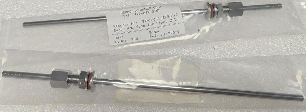 Broadley- James B4-53001-2T5-M10 Adj Sampling pipe , 2-5L