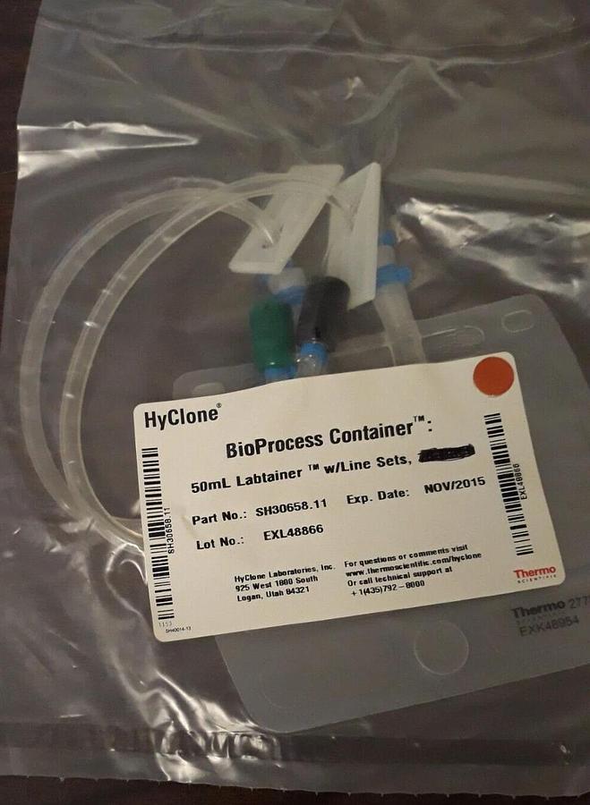 Thermo Hyclone BioProcess Container SH30658.11 50ml Labtainer W/ Line Sets