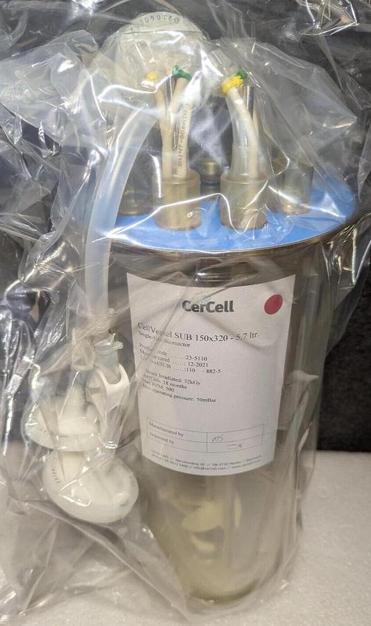 CerCell CellVessel  Sub 150x320-5,7 liter  Single- Use -Bioreactor  2/pack