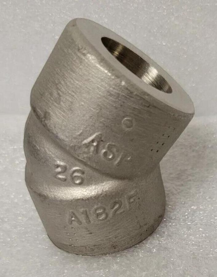 ASP  A182F  Stainless Steel 45 Degree Elbow  USA /B16  1/2" 6000#  304L/304