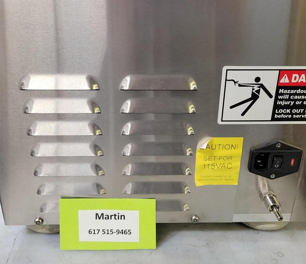 Used Avestin EmulsiFlex-C3 High pressure homogenizer 30,000 psi