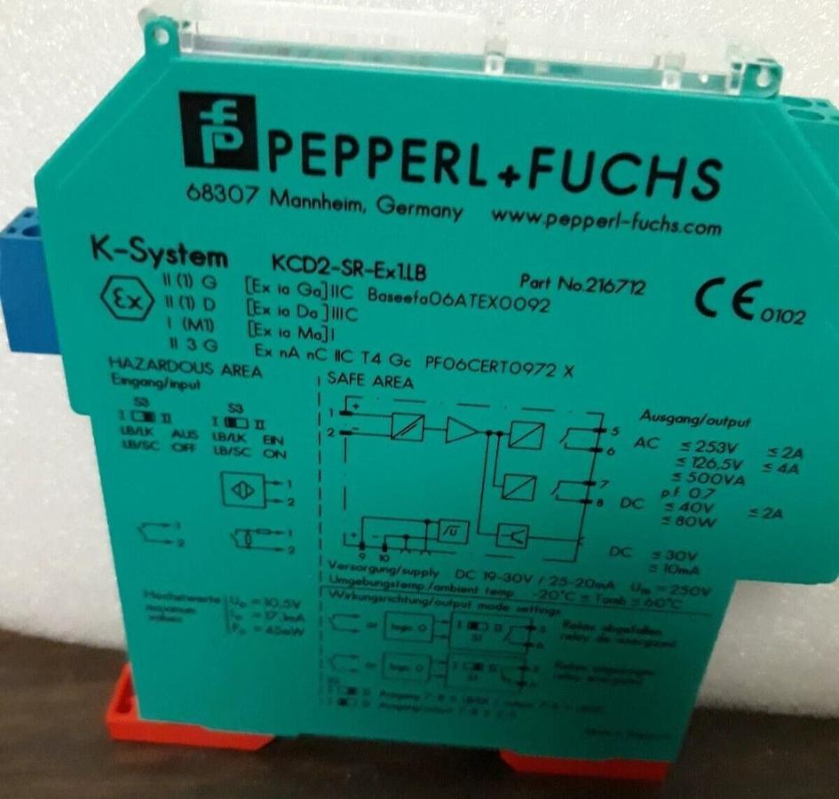 Used Lot of 2  Pepperl+Fuchs  KCD2-SR-Ex1.LB , 216712