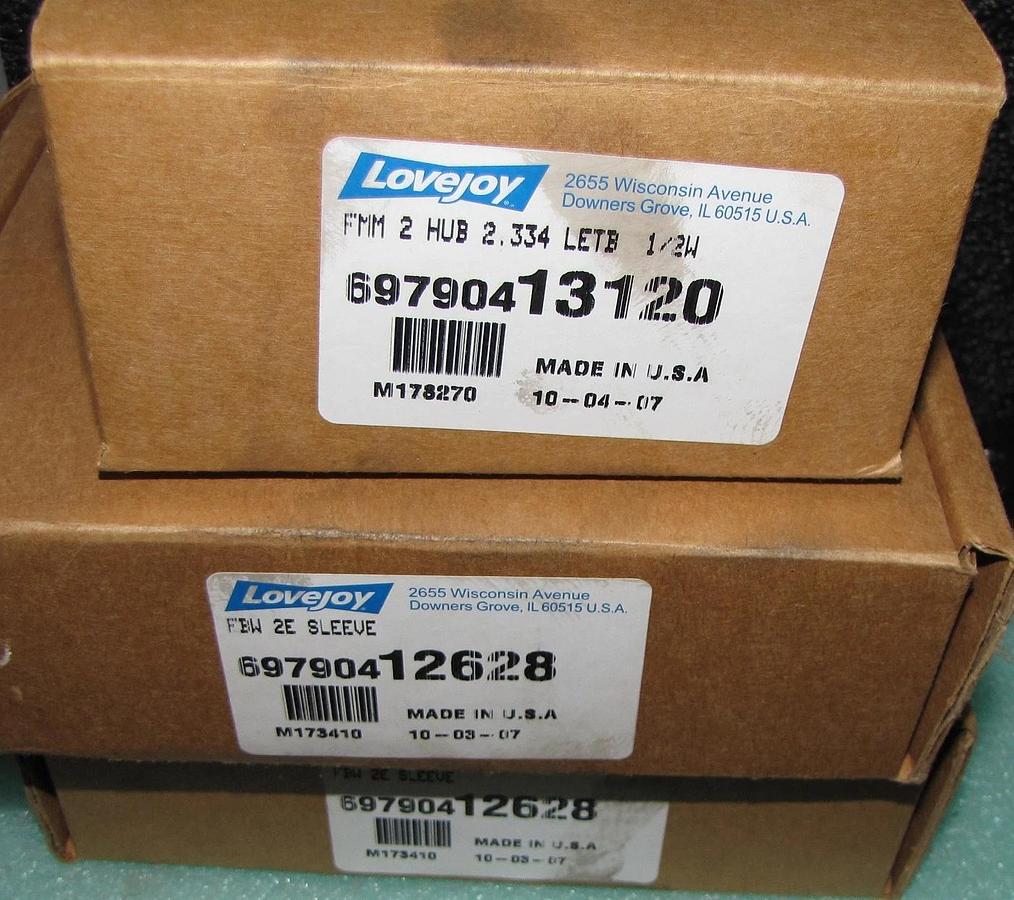 Lovejoy Sier-Bath 697904-13120 FMM 2 HUB 2.334 LETB  1/2W Coupling 69790413120
