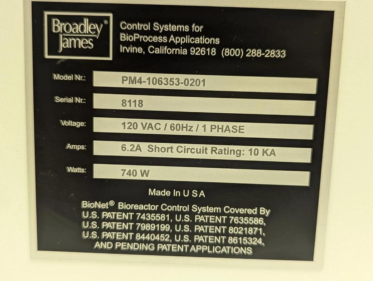 Used Broadley James BioNet  Pump Module II  PM4-106353-0201 W/ 4 , 314DVP  Pump head