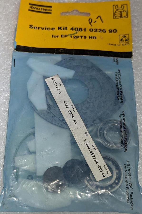 Atlas Copco Service Kit 4081 0226 90  For  EP 12PTS HR