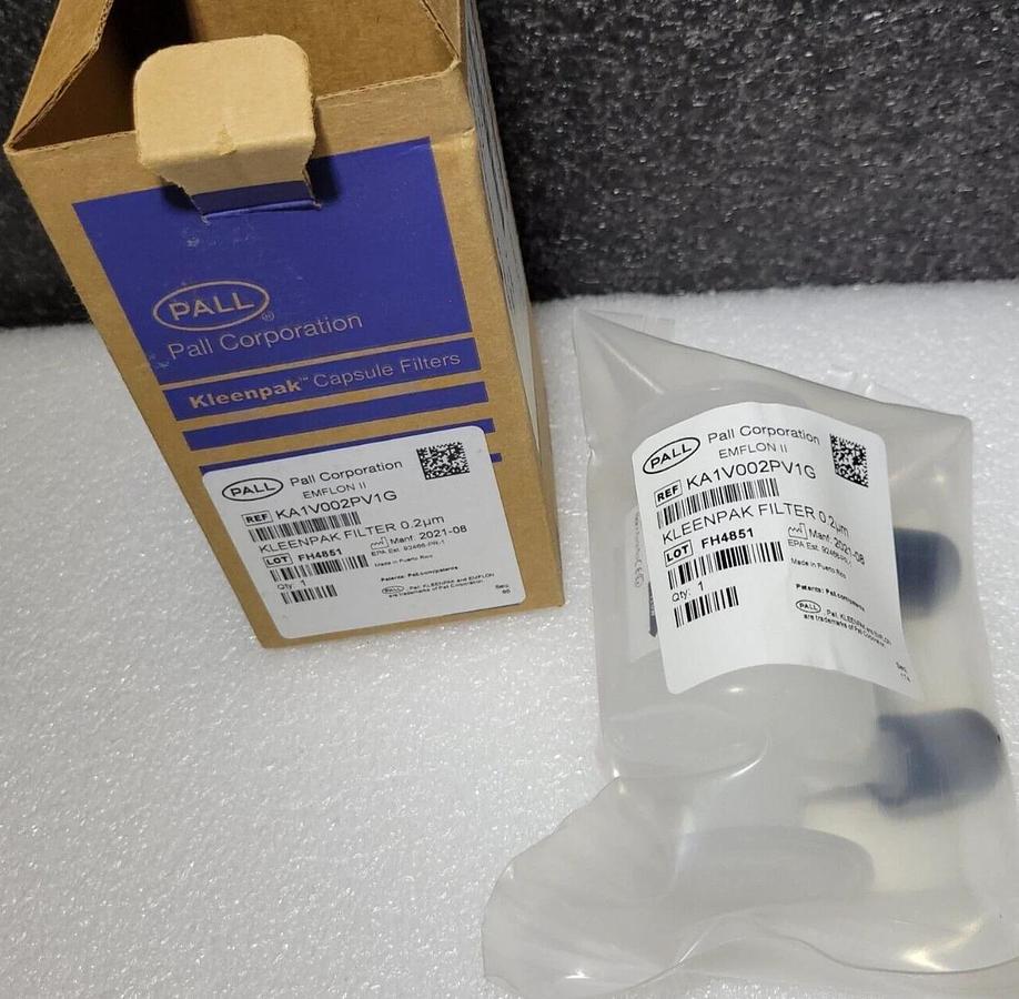 PALL KA1V002PV1  Emflon II Filter capsule, 0.2 µm, 1-1½ in. sanitary connections
