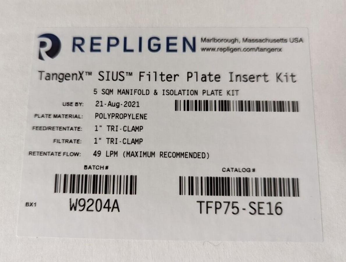 REPLIGEN TangenX SIUS FILTER PLATE INSERT KIT TFP75-SE16